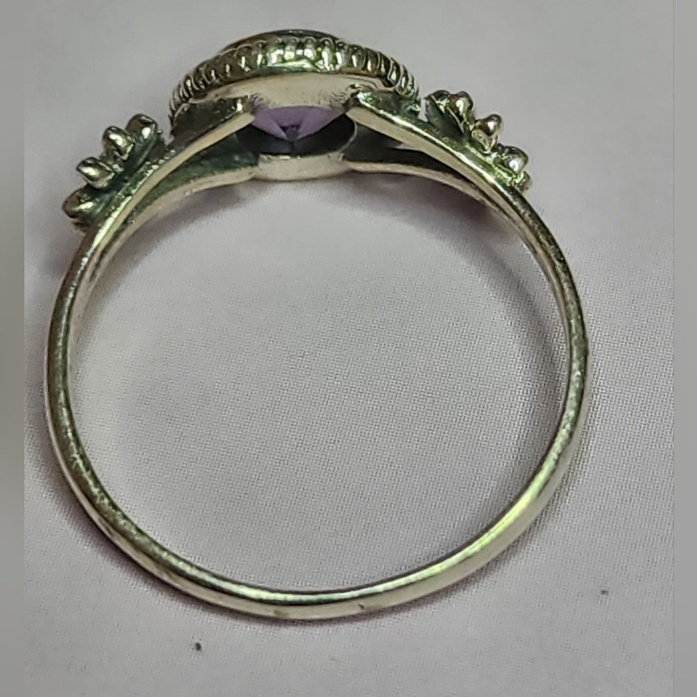 Amethyst and Sterling Silver Ring NWOT - Picture 3 of 4